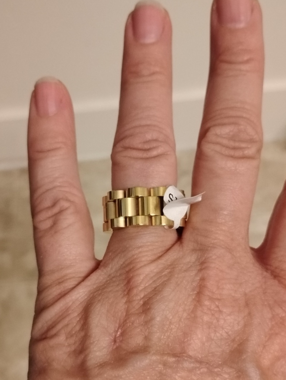 Rolex Style Ring Gold Color